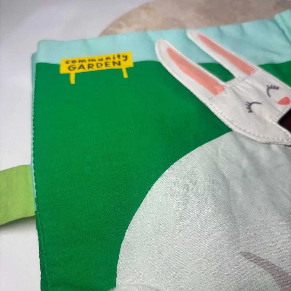 READ Lovevery Soft Cloth Book Green Plant a Seed Watch it Grow Organic Cotton‎